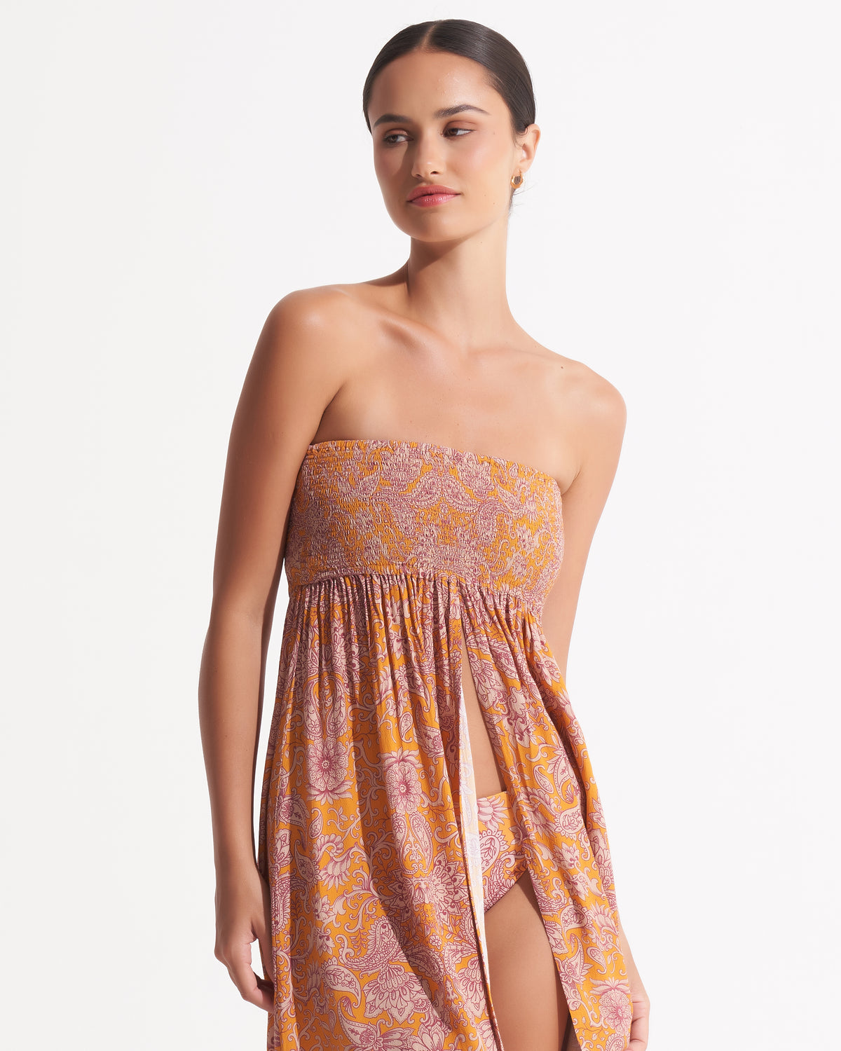 Kinvara Mini Cover Up Livia Saffron