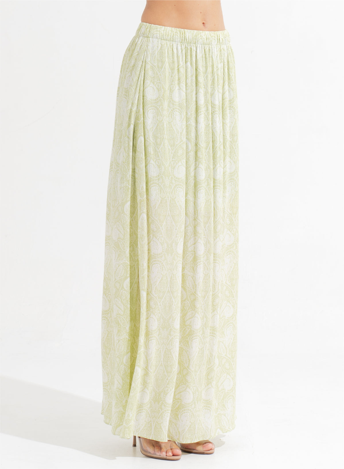 Phoebe Maxi Skirt Leia Matcha