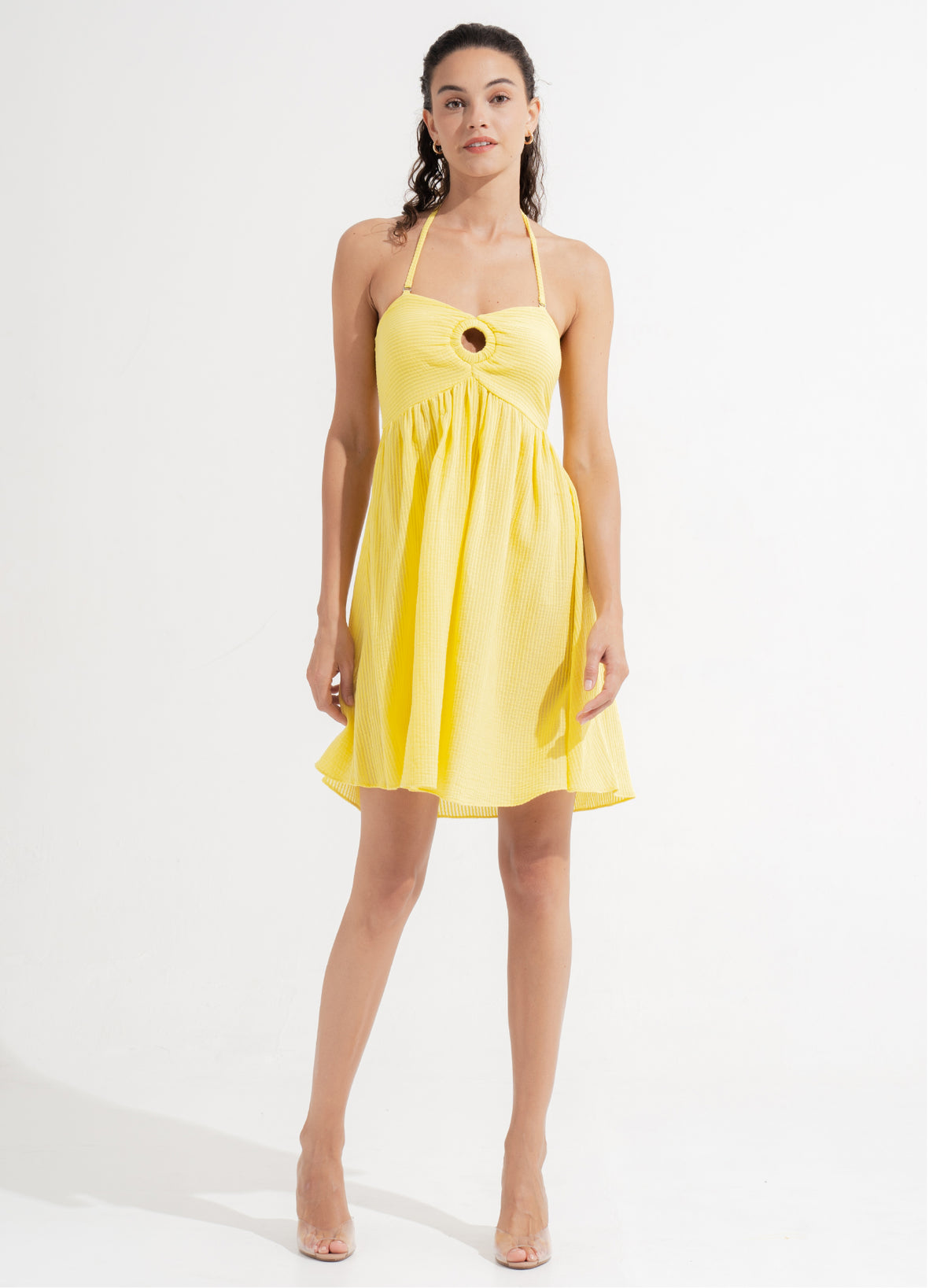 Salome Mini Dress Lemon