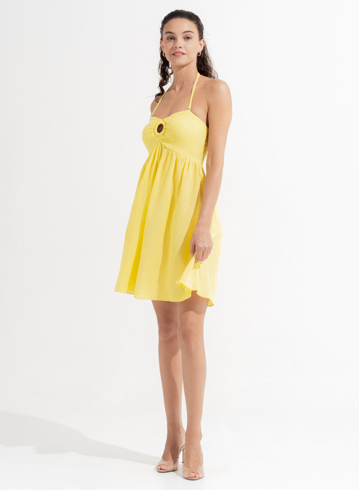 Salome Mini Dress Lemon
