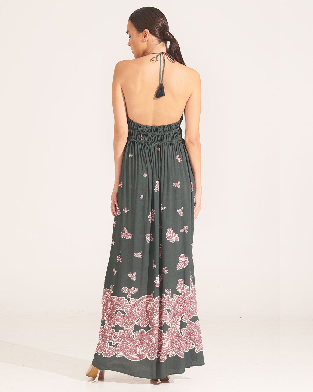 Morrato Bali Mahrosh Maxi Dress Cordelia Dark Green