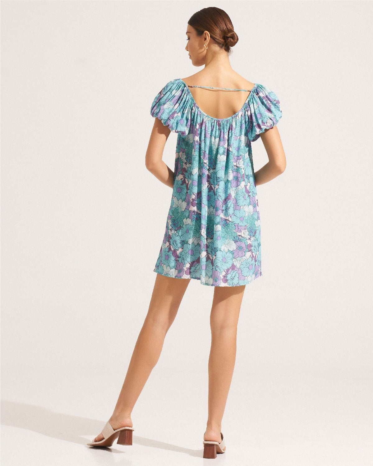 Morrato Bali Mini Dress Marguerite Shirred Mini Dress Roselle Aruba