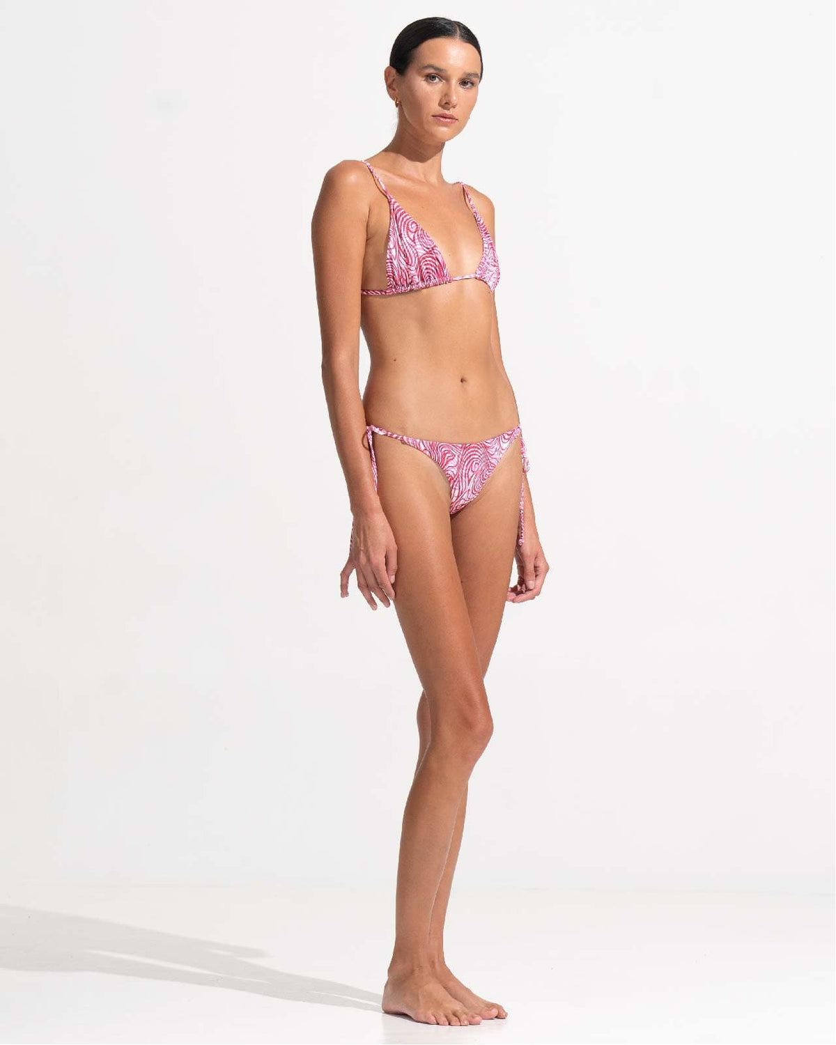 Morrato Bikini Top Claudia Bikini Top Topographical Red