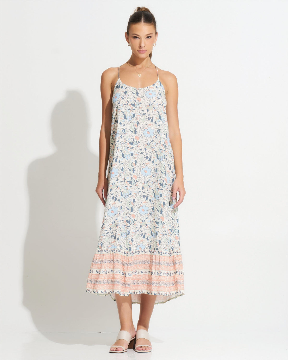 Morrato Maxi Dress Farrah Midi Ruffle Fleur Seashell