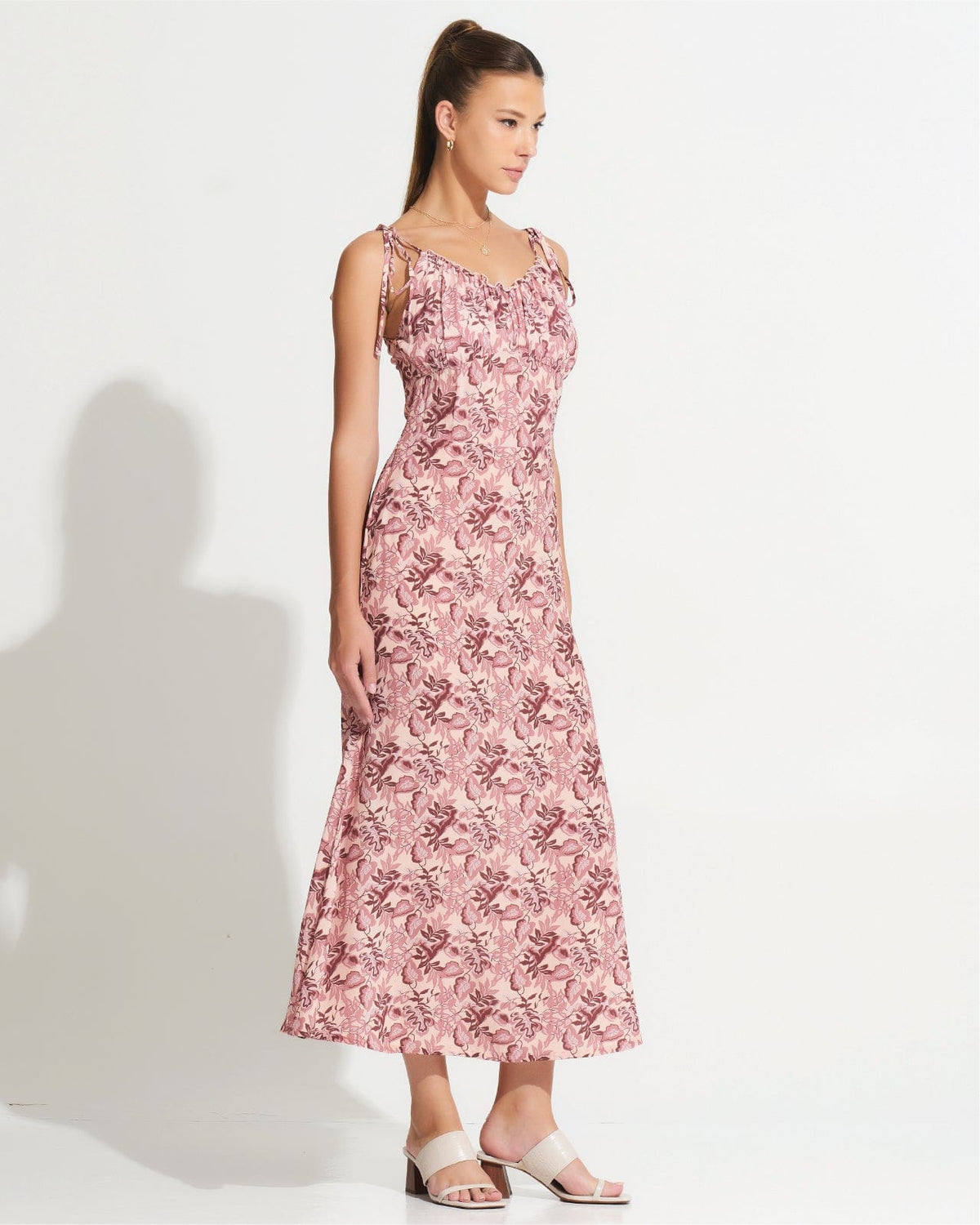 Morrato Midi Dress Heather Midi Dress Monsterra Pale Peach