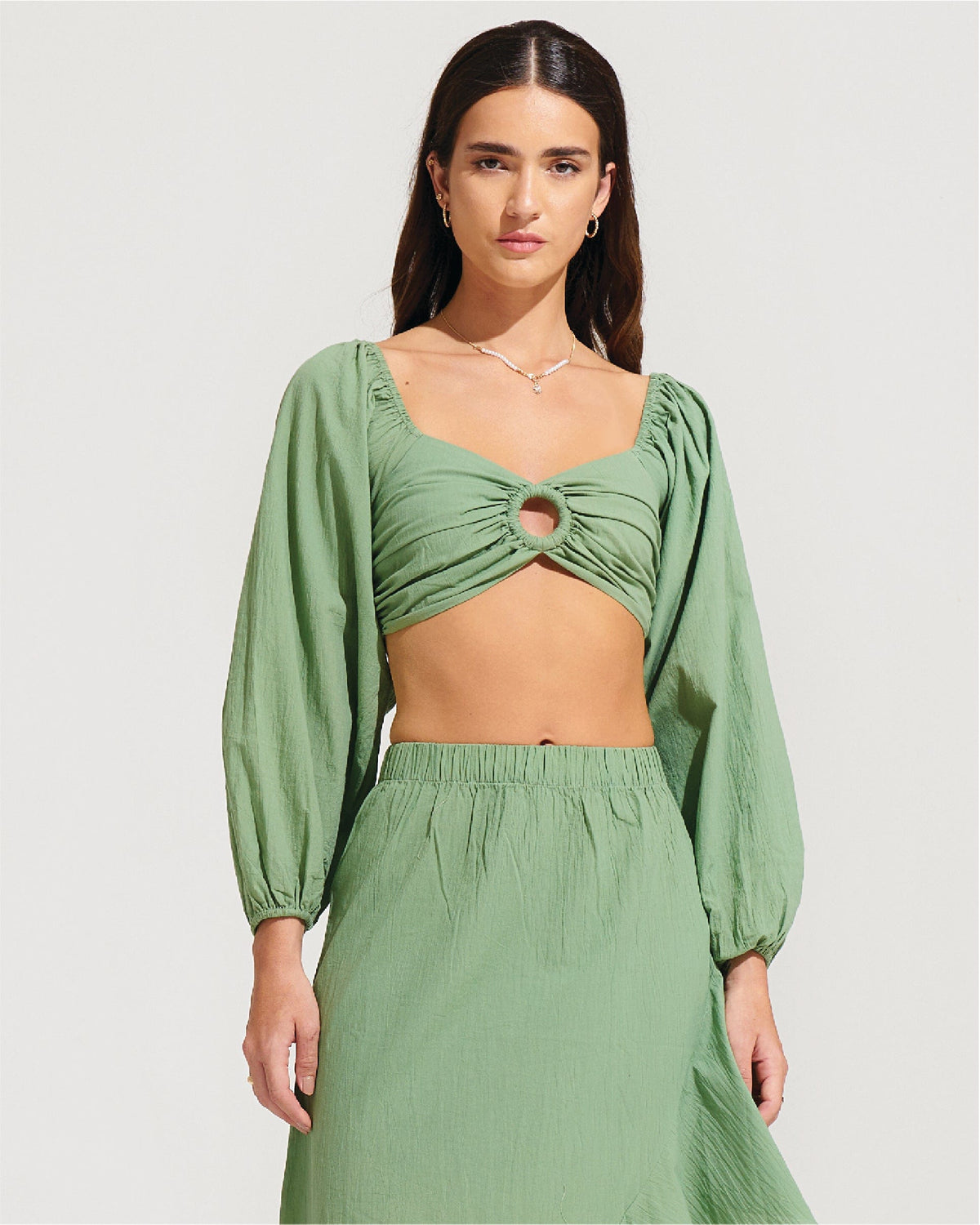 Morrato Top Brielle Top Basil