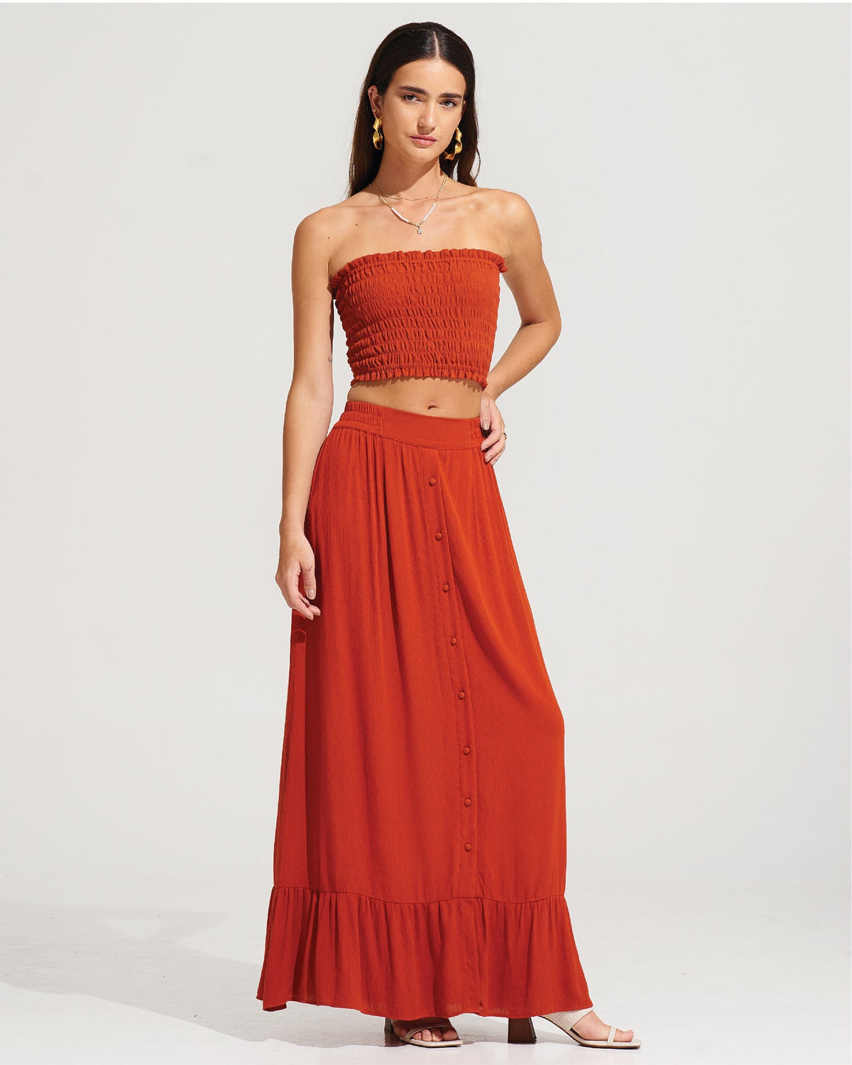 Morrato Top Sonth Bandeau Burnt Ochre