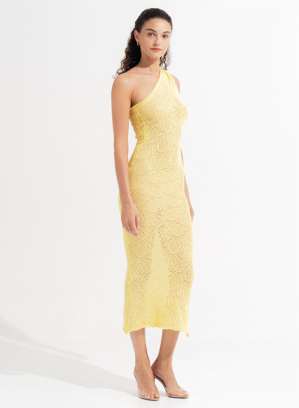 Elodie Midi Dress Lemon